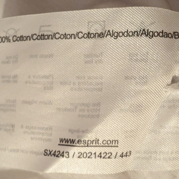 Esprit White A-Line Skirt with Blue Floral Pattern - Picture 5 of 5